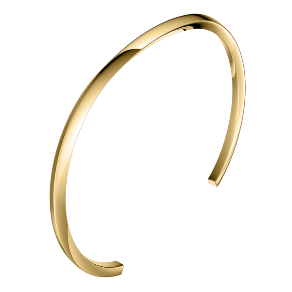 Plain Gold Bracelet 18K Gold Bangle 6MM Wide Men and Women - Etsy